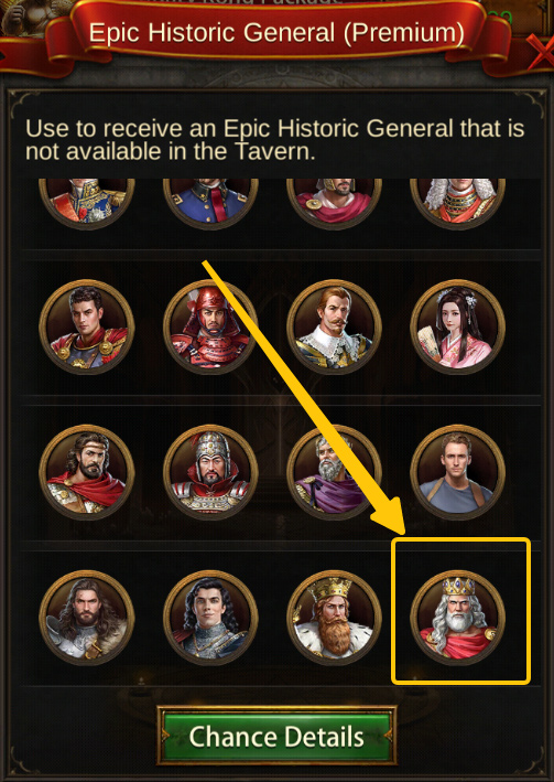 Evony Epic Historic General (Premium)