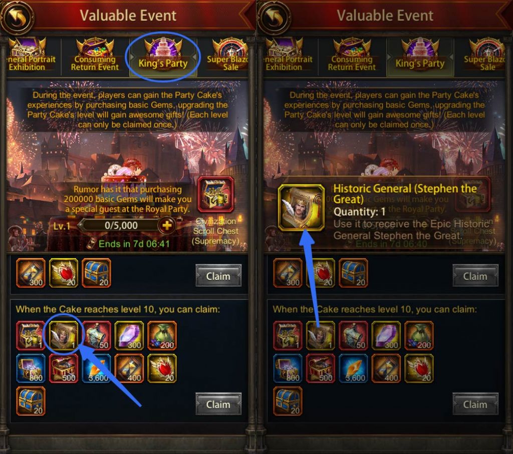 Get Stephen the Great from the King's Party Event