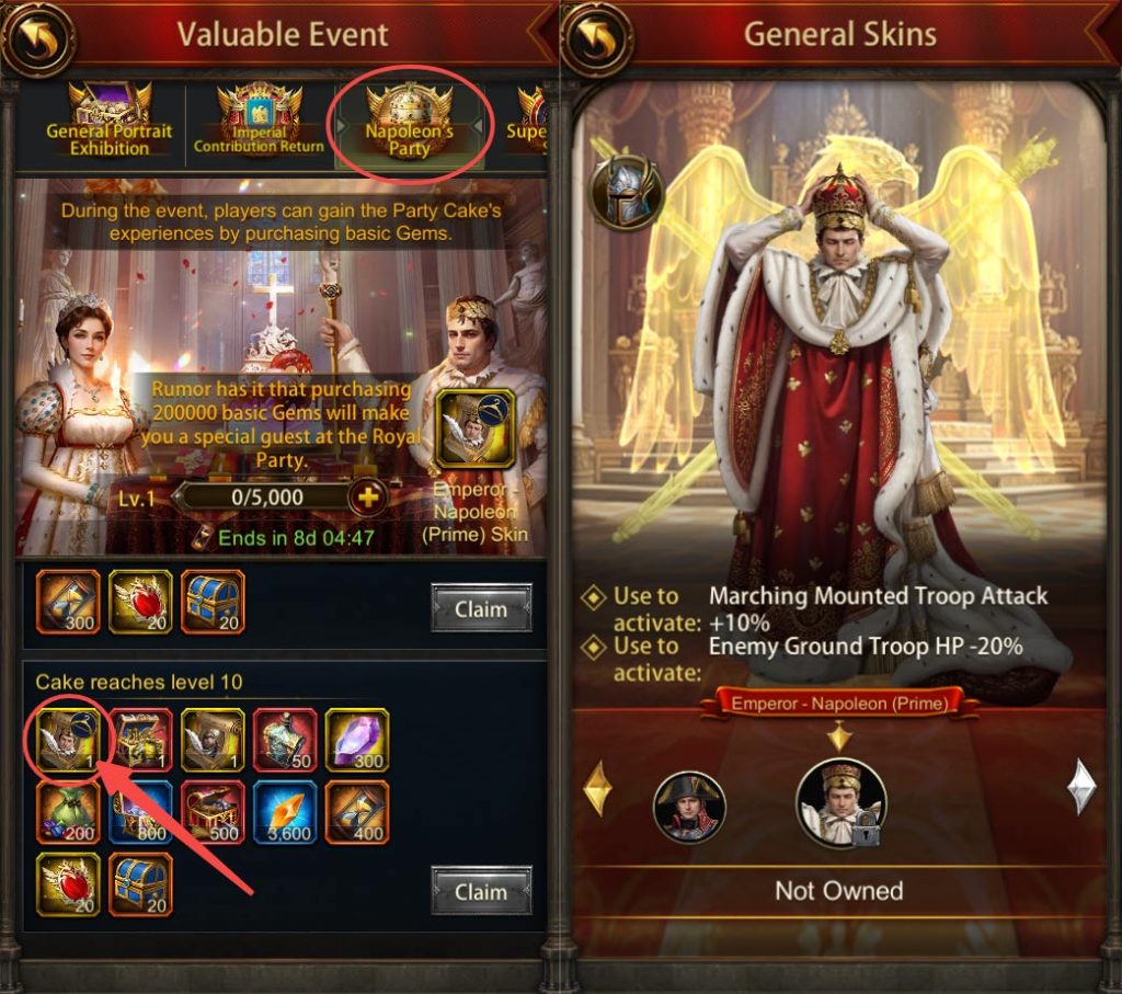 Get General Skin Emperor - Napoleon (Prime) from Napoleon's Party Event